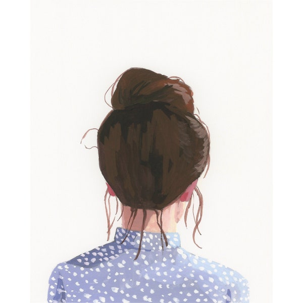 Top Knot 40 - archival print