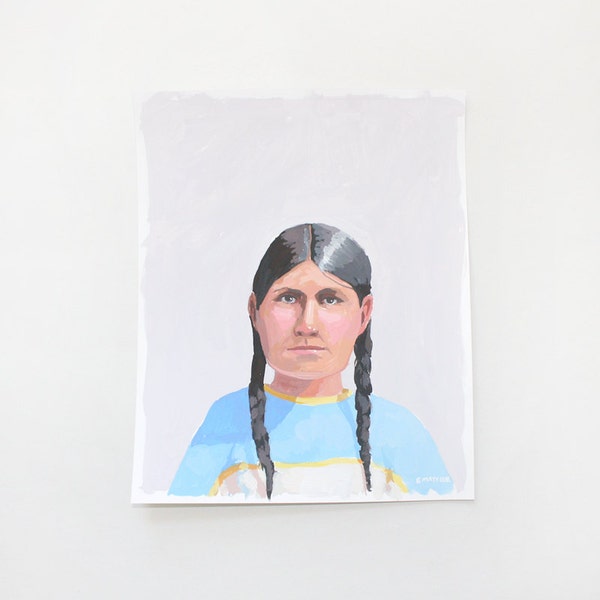 8x10" painting - "Sacagawea"