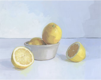 Lemons with Bowl 2 - archival print