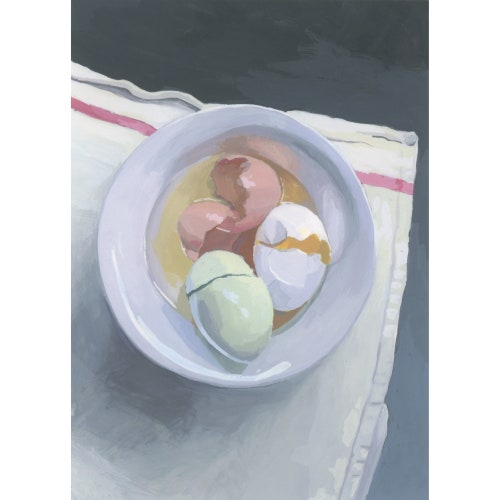 Egg Whites with Shells - archival print