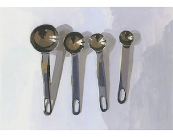 Measuring Spoons - archival print