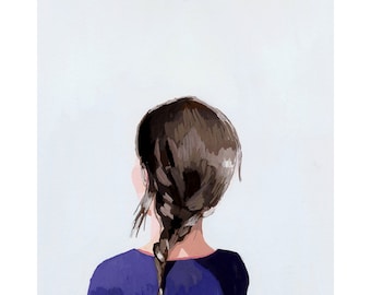 hair art - braid print - "Braid 4"