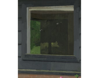 Studio Window - oil on panel