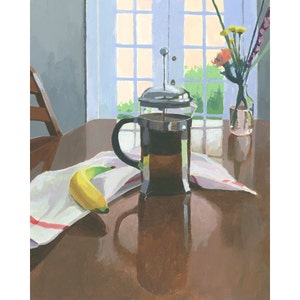 8x10" print - still life - "French Press"