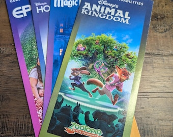 2025 (December)Walt Disney World Park Map Brochures 4 Maps GUESTS WITH DISABILITIES