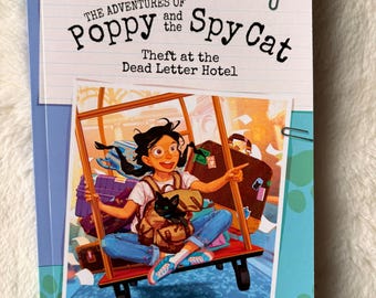 The Adventures of Poppy and the Spy Cat - preteen novel with personalized inscription by author