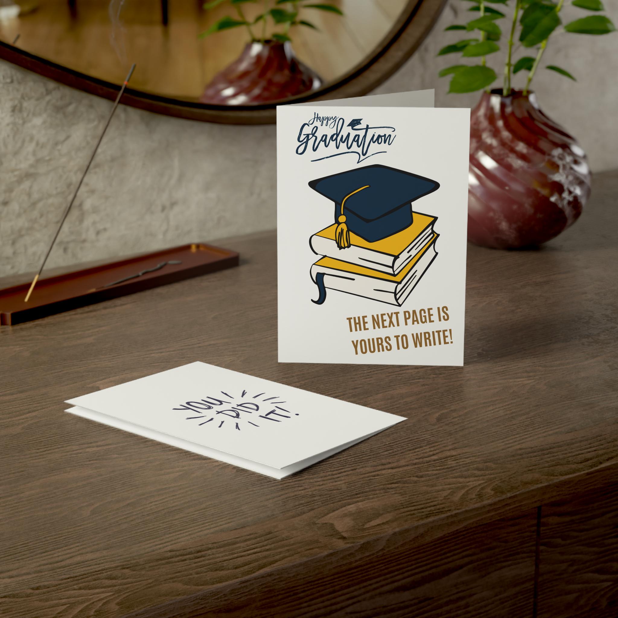 Graduation Cap and Books Greeting Card | Congrats Grad Card, You Did It ...