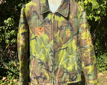 希少なヴィンテージ 1960 年代 ベトナム戦争 デニム スーベニア