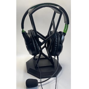 Headphone Stand Holder – 3D Printed Desk Organizer for Gaming Setup, Office, and Workspace Storage