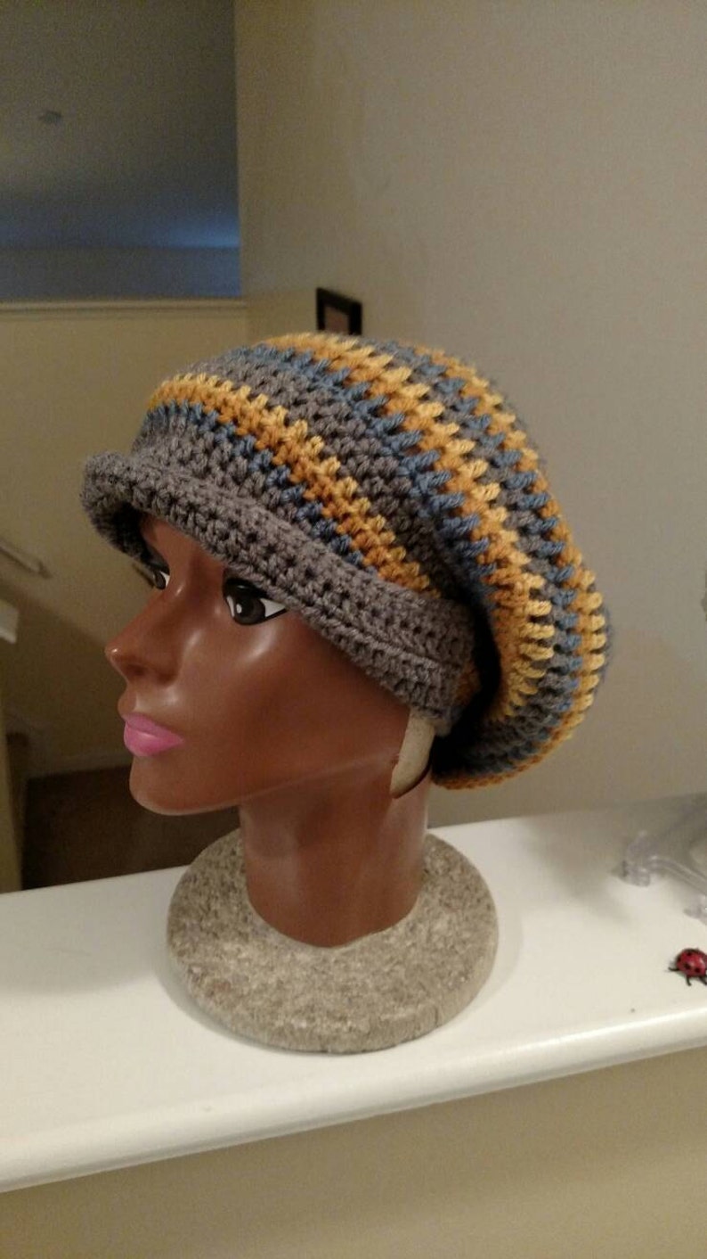 Hand Crochet Beanie Hats Assorted Handmade Crochet Slouch Hats Fashionable Crochet Hats Loops and Threads Yarns