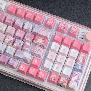 Keycaps Honkai Impact 3 Elysia Per Tastiera Meccanica - Tasti Cherry MX