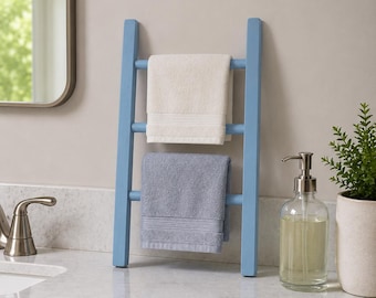 Tea Towel 3-Rung Ladder Kitchen Bathroom Free Standing Hand Towel Holder