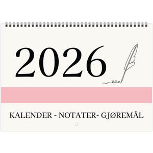 Kalendarze ścienne 2026 - norweski