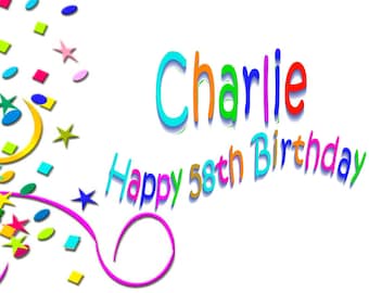 Made to Order Custom Birthday Card - Unique Personalized Greeting Cards