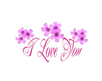 I Love You Digital Card | Unique Artistic Flair | Blank Interior for Your Words