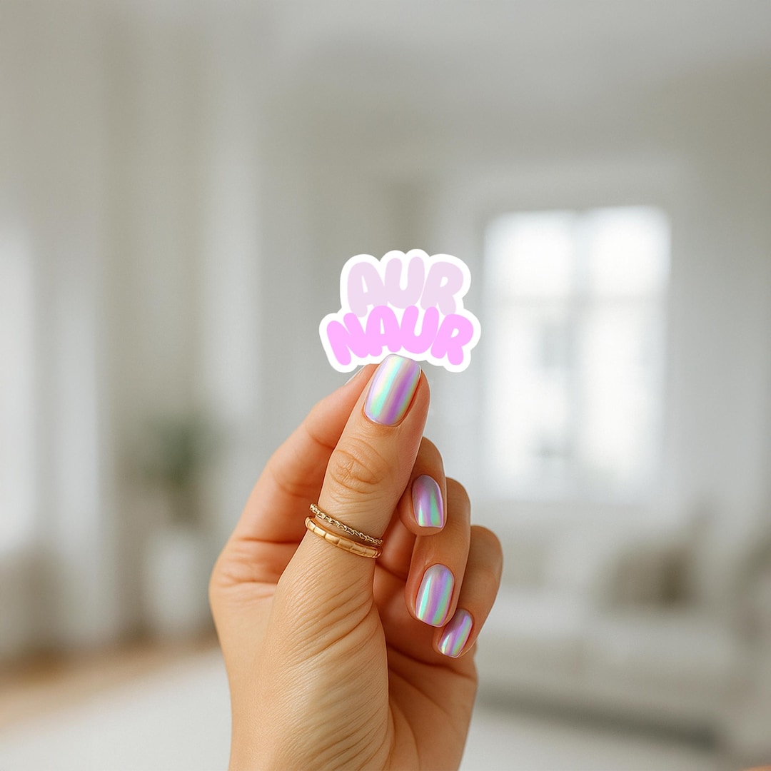 Aur Naur Sticker • Funny Meme Bubble Letter Vinyl Decal - Etsy