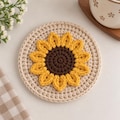 Sunflower Coaster Crochet Pattern PDF | Beginner Friendly Crochet Coaster | Easy Flower Pattern | Digital Download product logo