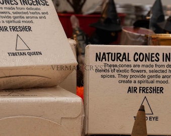 Cono de incienso natural de Nepal | Aroma amaderado con suaves notas afrutadas