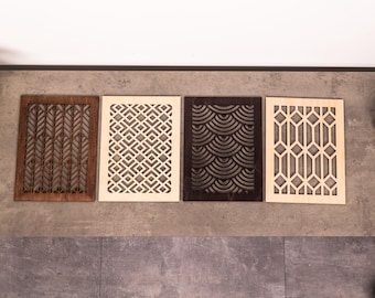 Panel de madera para cubierta de ventilación, cubierta de ventilación de retorno de aire personalizada, cubierta de ventilación de madera, rejillas de ventilación de tamaño personalizado, cubierta de ventilación de techo, cubierta de retorno de aire de madera