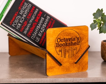 Bokställ, Bordsbokhylla, Bokorganisatör, Bokförvaring, Skrivbordsbokhörna, Skrivbordsbokhylla, Bokdisplayhylla, Bokhylla i trä