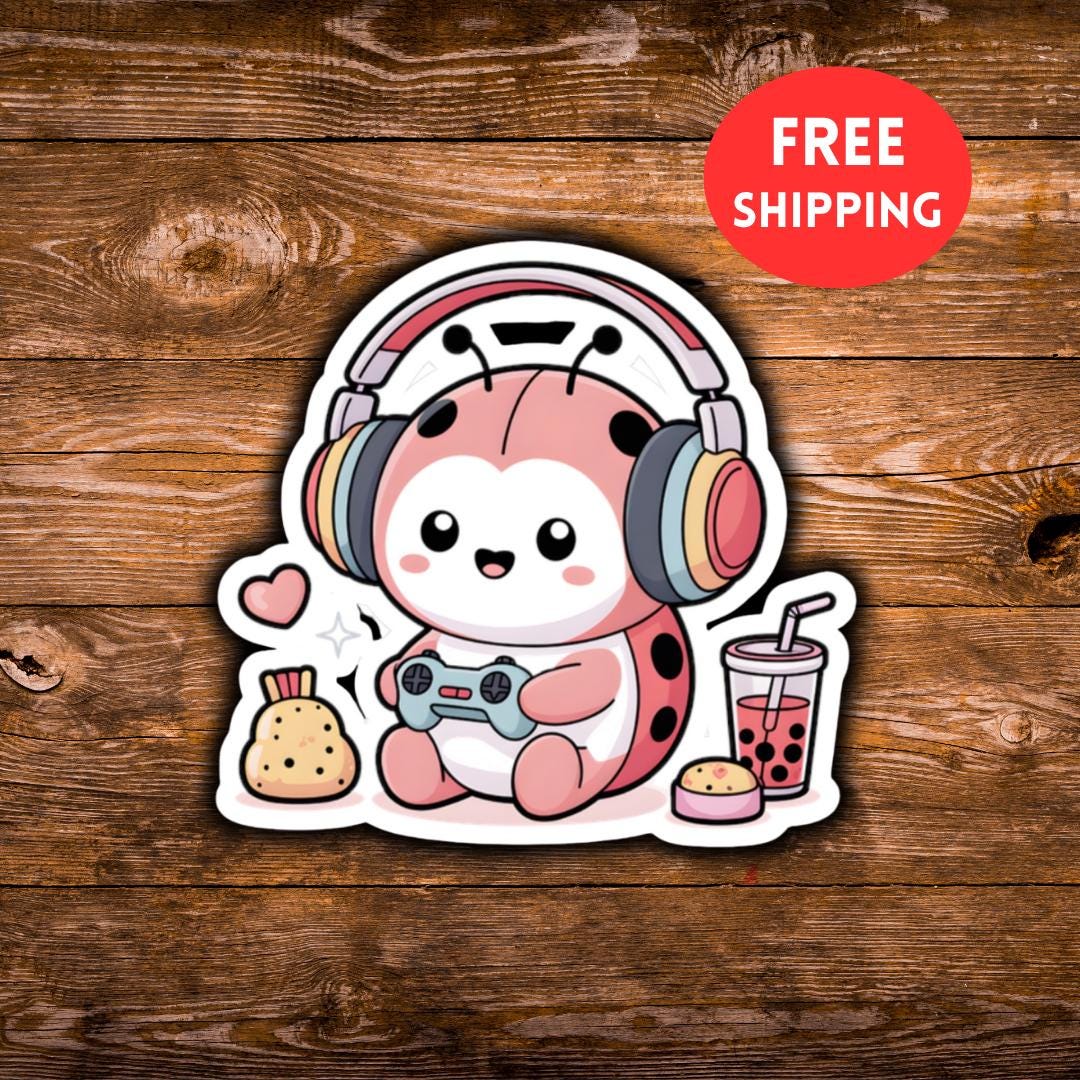 Cute Ladybug Sticker • Funny Ladybug Lover Gift • Kawaii Ladybug Vinyl ...