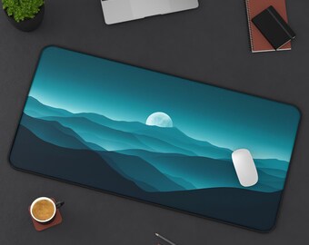 Ocean Breeze Gaming Mouse Pad: Cityscape Desk Mat