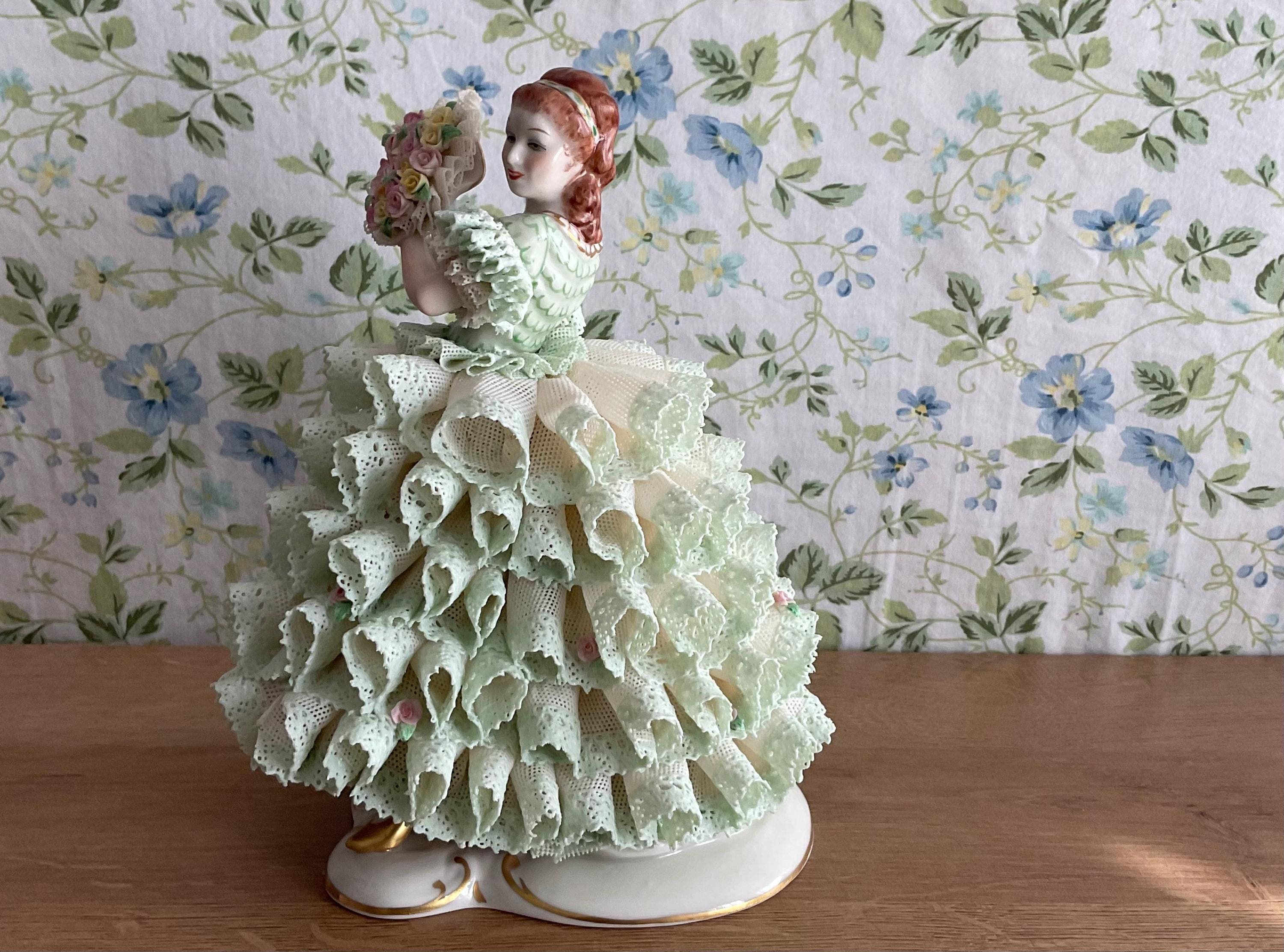 Irish dresden porcelain figurine - Etsy 日本