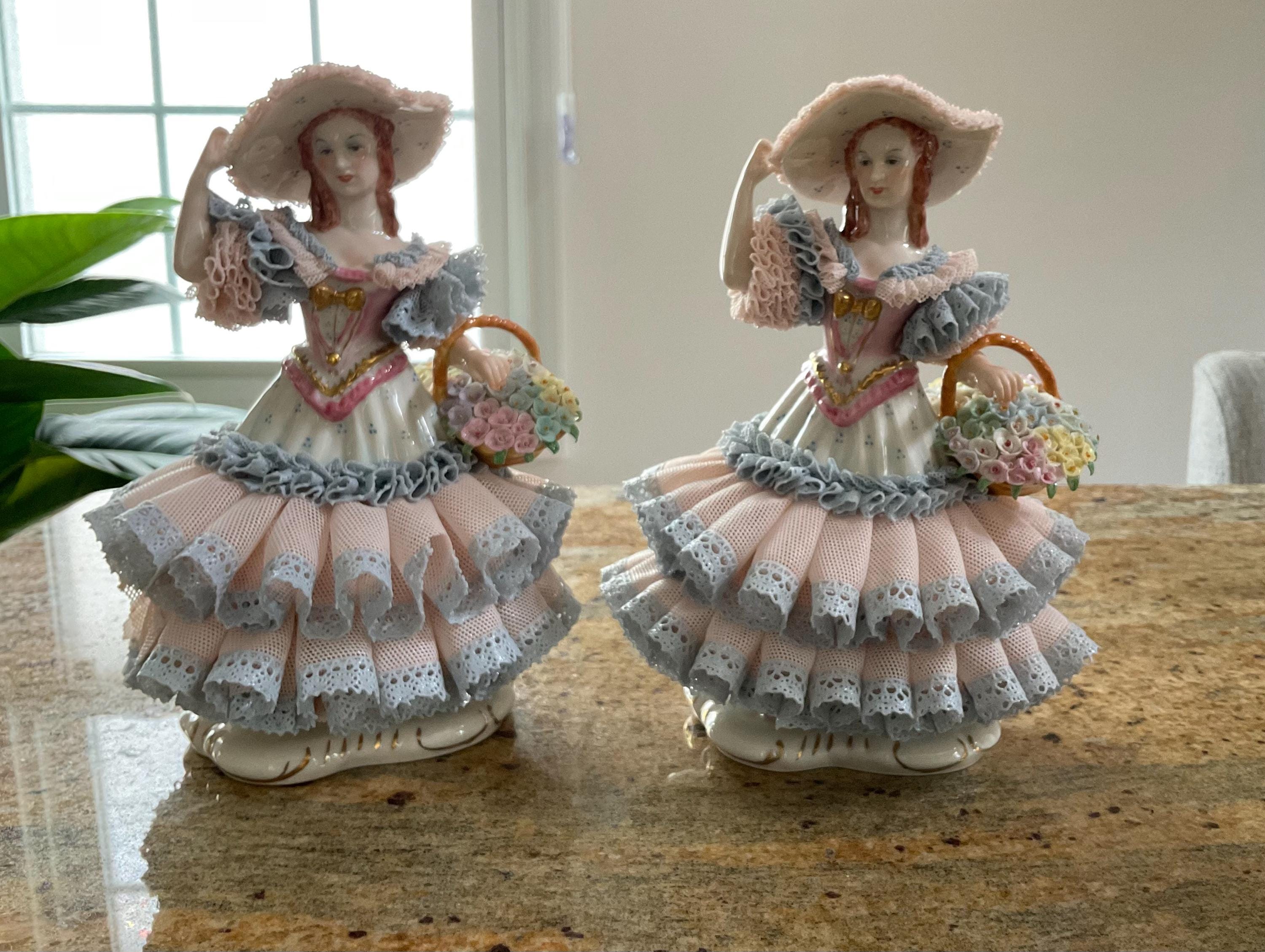 Irish dresden porcelain figurine - Etsy 日本