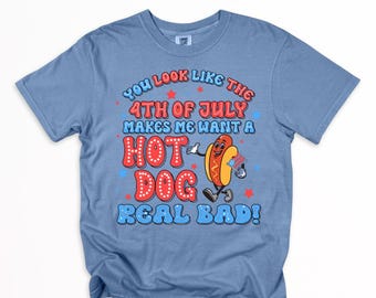 4th of July Hot Dog Tshirt