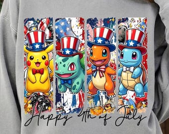 Pokemon 4th of July Tshirt