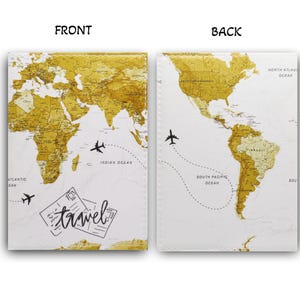 Travel Document Organizer, Slim Passport Holder, Travel Case Accessories, Gift Passport Cover for Men Women Kids, Passport Case
