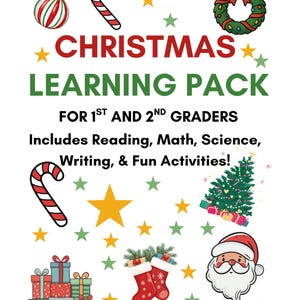 Christmas edition worksheets | 1st–2nd Grade Grammar | Holiday ELA Activities | Printable Christmas Literacy Pack