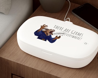 Dungeon Crawler Carl themed UV Phone Sanitizer and Wireless Charging Pad choose your favorite Crawler to guard your phone