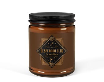 Desperado Club DCC-thema vintage apothekersetiket sojakaars, amberpot als interieurdecoratie en zelfzorg voor DungeonCrawlers