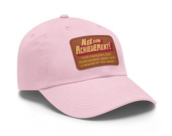 Gorra de papá Carl de Dungeon Crawler con parche de cuero, personalizada.