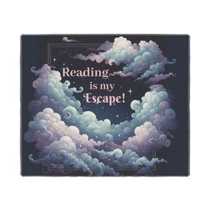 La lecture est mon évasion | Couvre-lit tissé, décoration d'intérieur fantastique et romantique