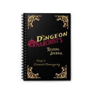 Dungeon Anarchist's Cookbook Notebook | Spiral Ruled Reading Journal