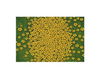 Alfombra al aire libre de flores doradas / Undertale Deltarune Garden Patio Mat