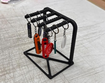 Keychain Display Stand | Desktop Organizer Rack for Keychains & Accessories | Modern Storage Holder