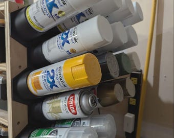 Aanpasbare houder voor spuitbussen: stapelbaar en duurzaam