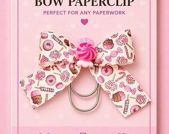 Sweets Bookmark Planner Paper clip