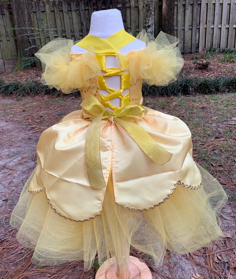 Belle beauty and the beast birthday dress or halloween costume