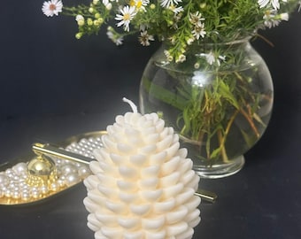 Holiday Pine Cone Candle