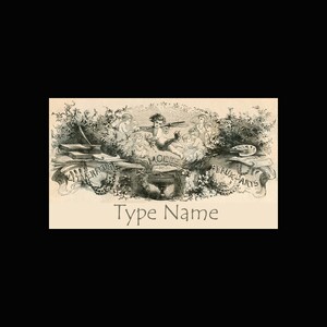 May include: Black and white illustration of a vintage magazine cover featuring a cherub holding a paintbrush and surrounded by other cherubs. The text on the cover reads "Literature, Modes, Beaux Arts".