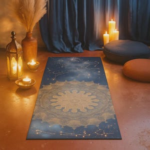 Yogamatta i skum | Fitness | Himmelsk | Stjärntecken | Astrologi | Mindfulnessövning Gåva