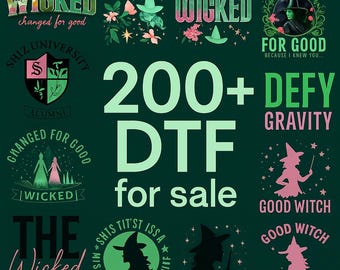 Wicked Movie DTF Transfer, Musical Witch Design, Iron On Heat Transfer