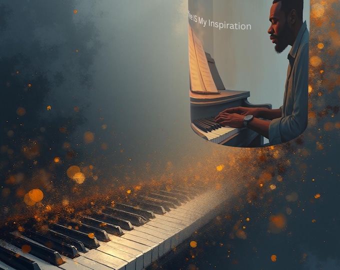 Featured listing image: Coffee IS My Inspiration Mug – Thoughtful Gift for Mature Musicians, Piano Players, Creative Men