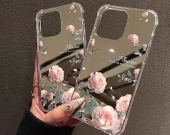 Flower Mirror iPhone Case – Aesthetic Soft Cover