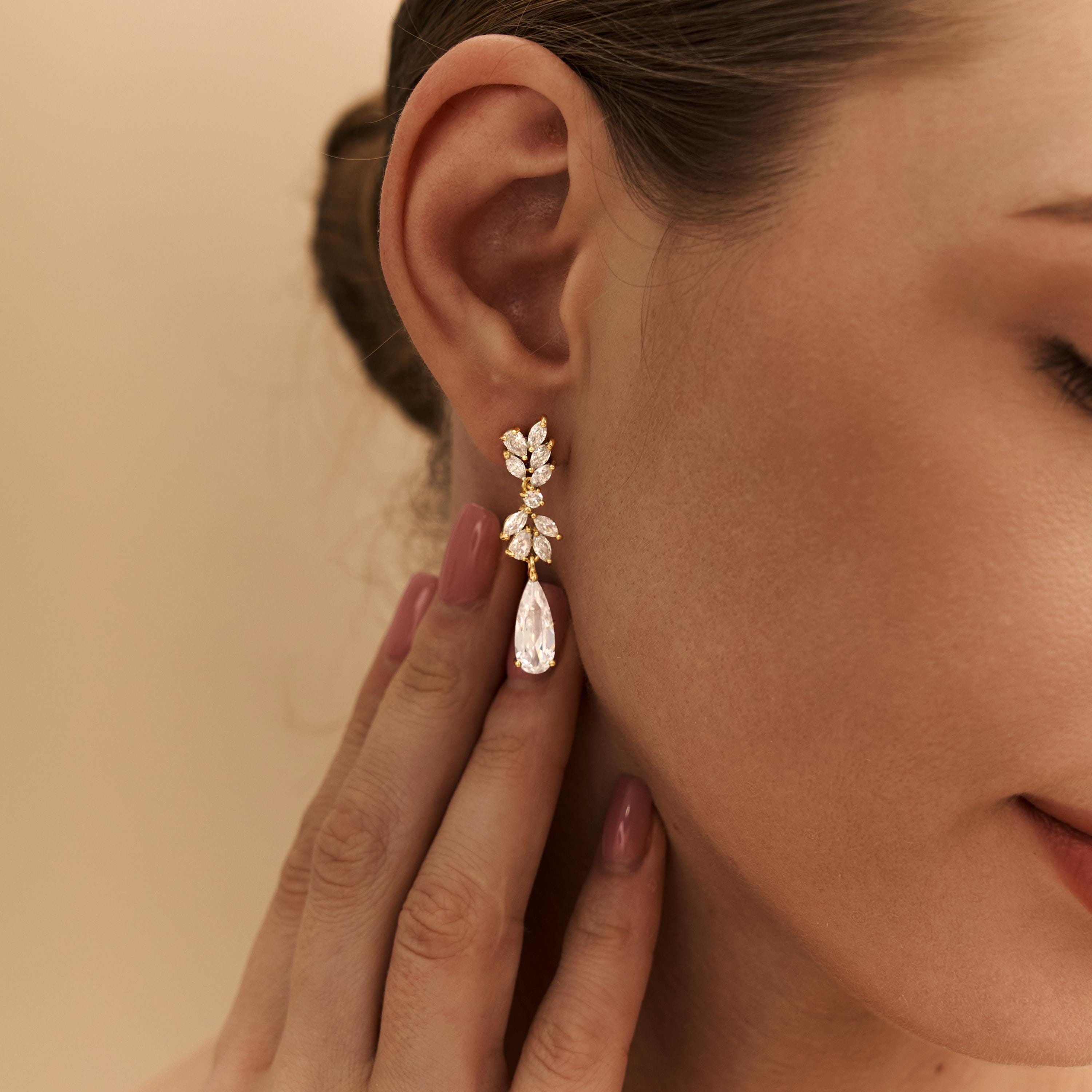 Gold Statement Dress Earrings - Etsy