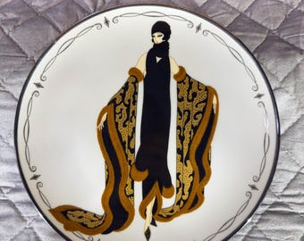 Franklin Mint the House of Erte Collectors Porcelain Plate